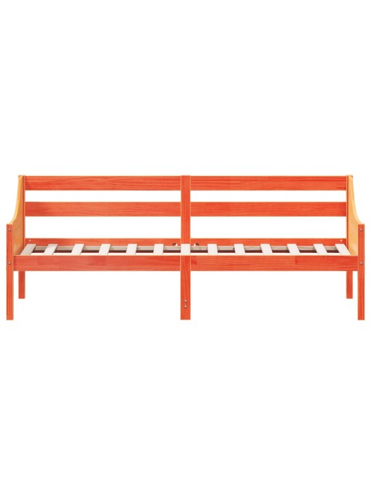 Válenda bez matrace voskově hnědá 80 x 200 cm masivní borovice