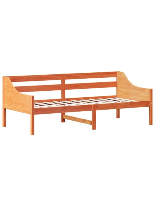 Válenda bez matrace voskově hnědá 90 x 200 cm masivní borovice