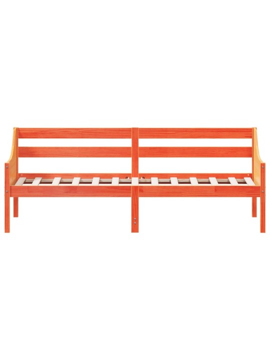 Válenda bez matrace voskově hnědá 90 x 200 cm masivní borovice