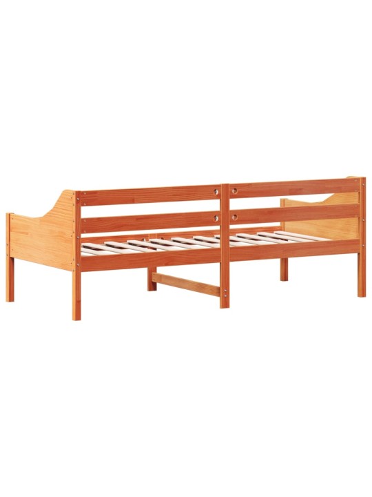 Válenda bez matrace voskově hnědá 90 x 200 cm masivní borovice