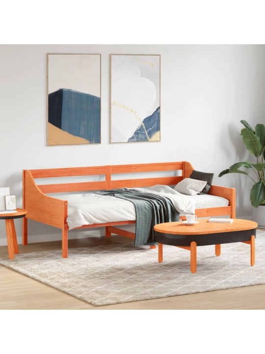 Válenda bez matrace hnědá 75x190 cm masivní borovice