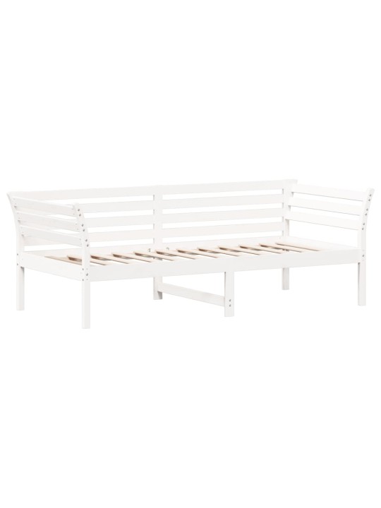 Válenda bez matrace bílá 80 x 200 cm masivní borovice