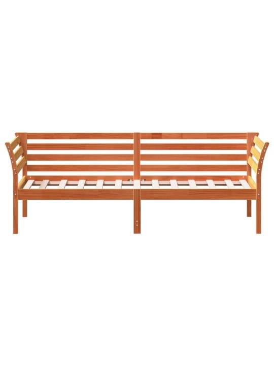 Válenda bez matrace voskově hnědá 80 x 200 cm masivní borovice