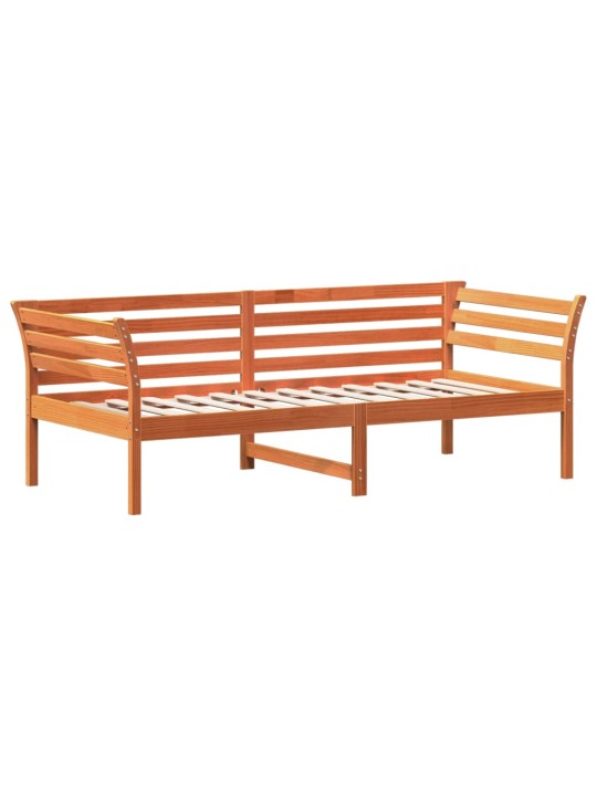 Válenda bez matrace voskově hnědá 100 x 200 cm masivní borovice