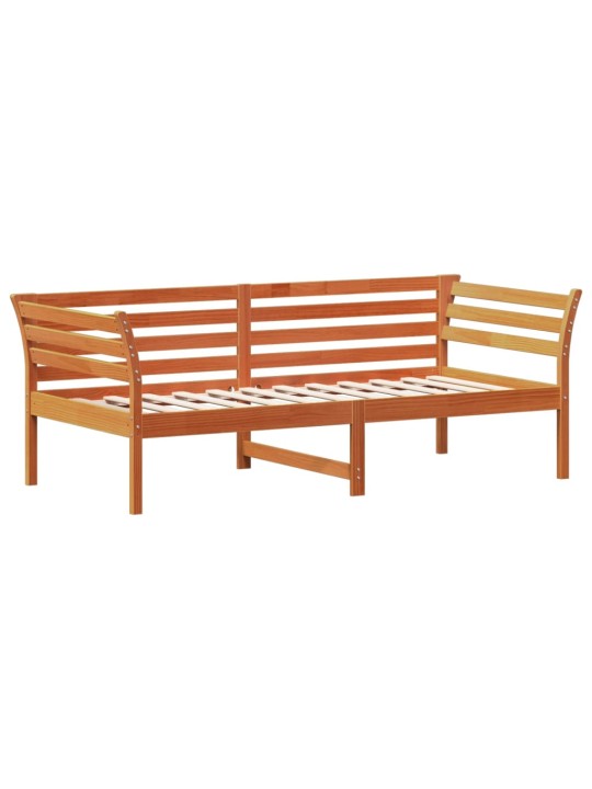 Válenda bez matrace voskově hnědá 90 x 190 cm masivní borovice