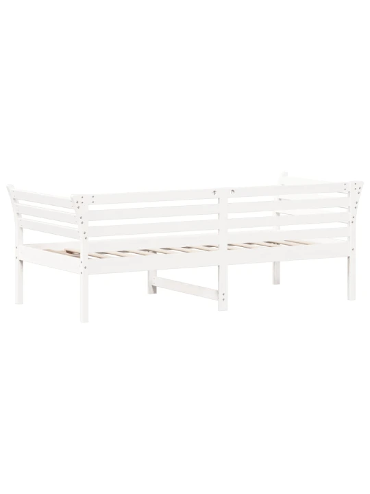 Válenda bez matrace bílá 75x190 cm masivní borovice