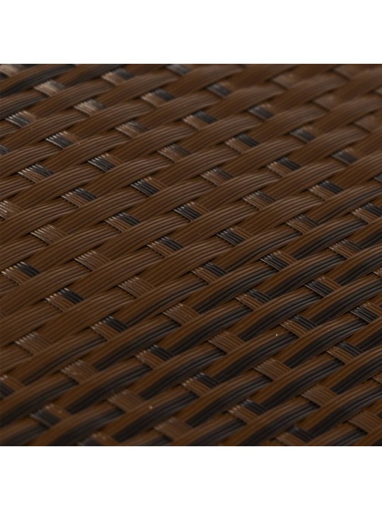 Balkonová zástěna hnědá a černá 500 x 80 cm polyratan