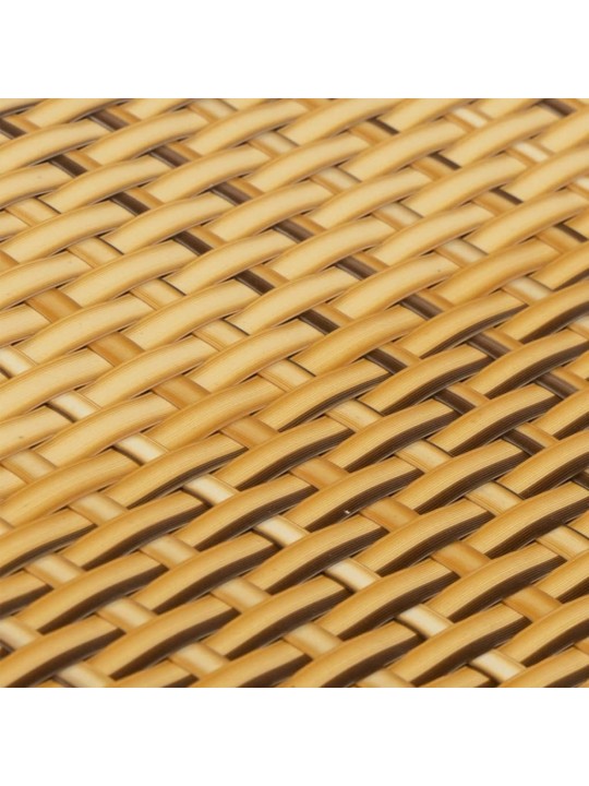 Balkonová zástěna světle hnědá 400 x 80 cm polyratan