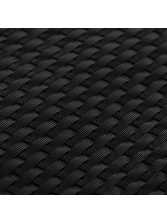 Balkonová zástěna černá 300 x 80 cm polyratan