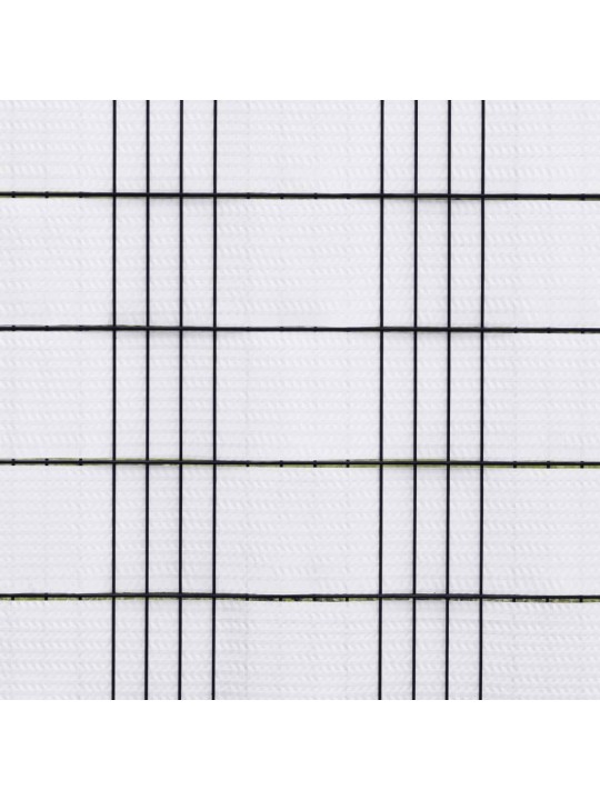 Balkonové zástěny 5 ks bílé 255 x 19 cm polyratan