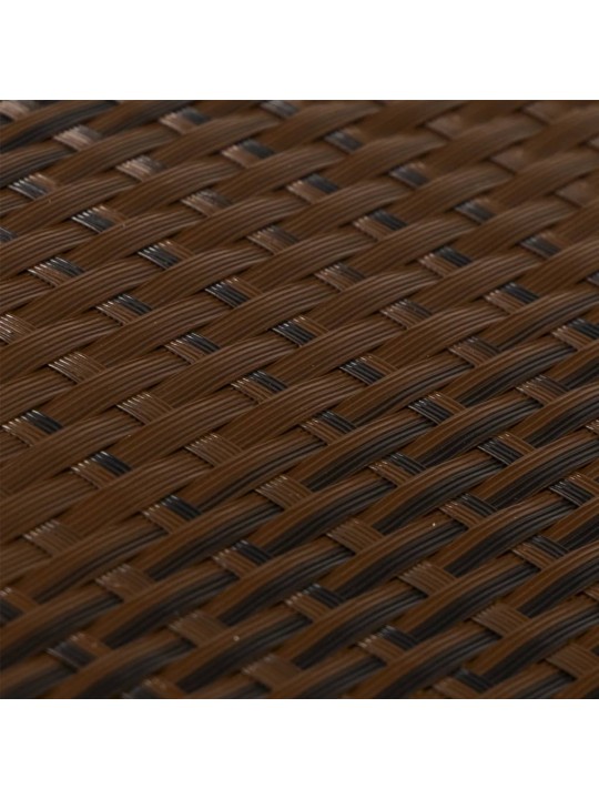 Balkonové zástěny 5 ks hnědé a černé 255 x 19 cm polyratan
