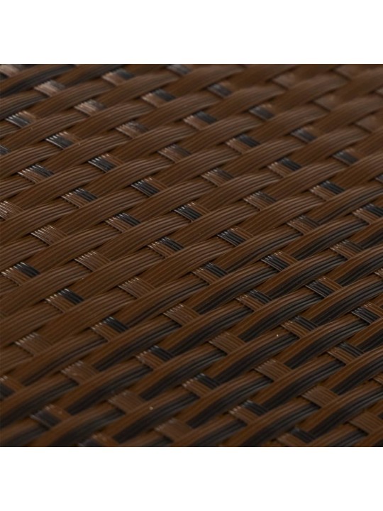 Balkonové zástěny 10 ks hnědé a černé 255 x 19 cm polyratan