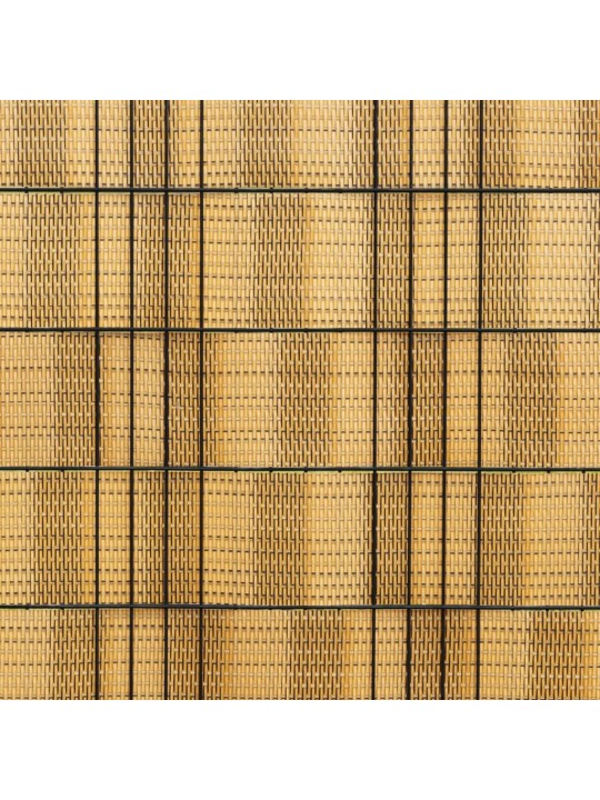 Balkonové zástěny 5 ks světle hnědé 255 x 19 cm polyratan
