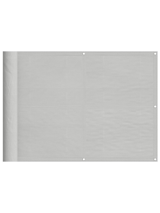 Balkonová zástěna světle šedá 75 x 400 cm 100% polyester oxford