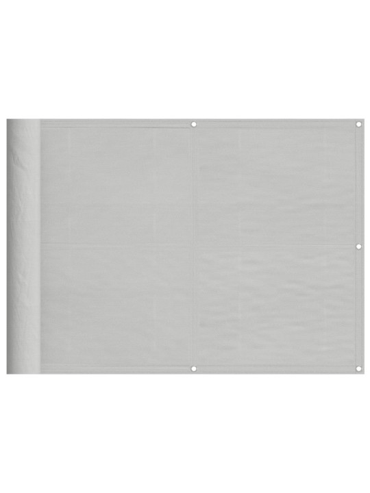 Balkonová zástěna světle šedá 75 x 500 cm 100% polyester oxford