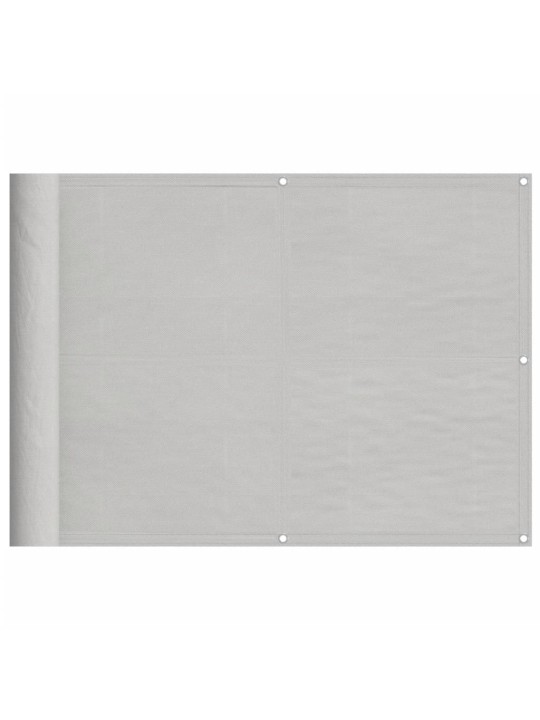 Balkonová zástěna světle šedá 75x1 000 cm 100% polyester oxford