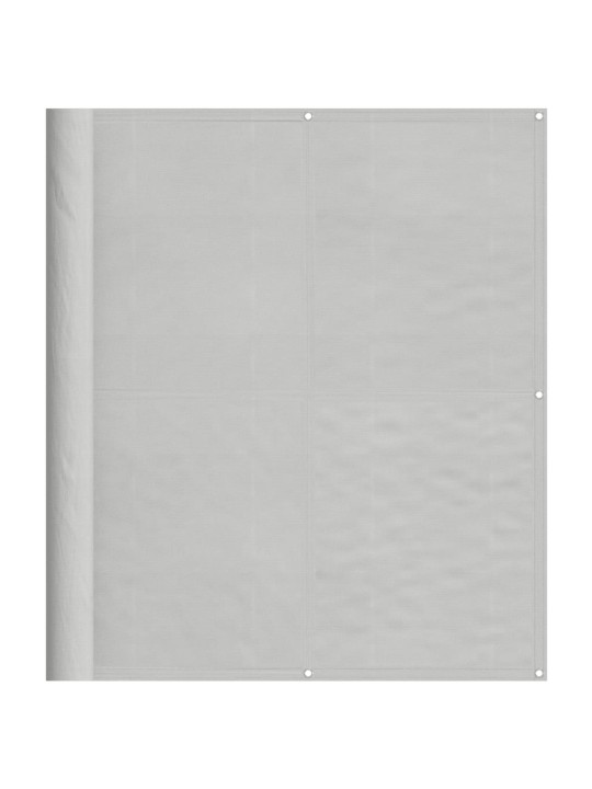 Balkonová zástěna světle šedá 120x500 cm 100% polyester oxford