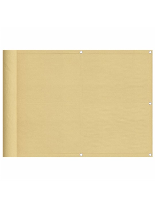 Balkonová zástěna písková 75 x 300 cm 100% polyester oxford