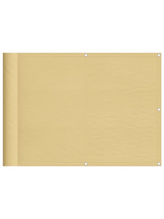 Balkonová zástěna písková 75 x 400 cm 100% polyester oxford