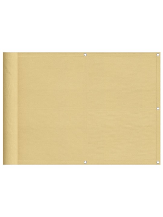 Balkonová zástěna písková 75 x 800 cm 100% polyester oxford
