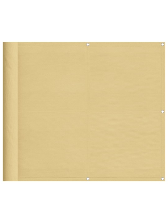 Balkonová zástěna písková 90 x 500 cm 100% polyester oxford
