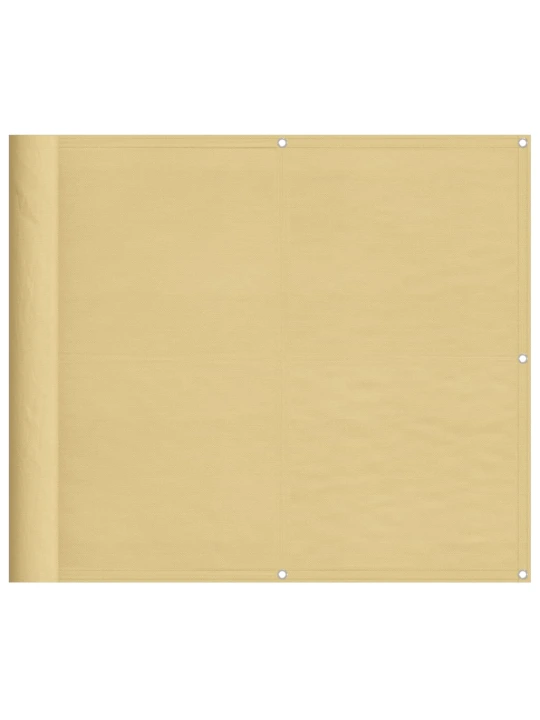 Balkonová zástěna písková 90 x 500 cm 100% polyester oxford