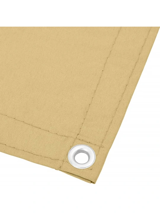 Balkonová zástěna písková 90 x 500 cm 100% polyester oxford