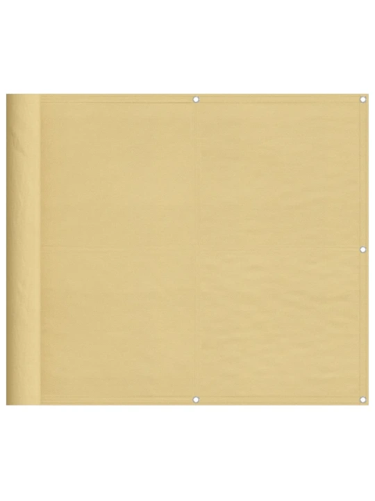 Balkonová zástěna písková 90 x 600 cm 100% polyester oxford