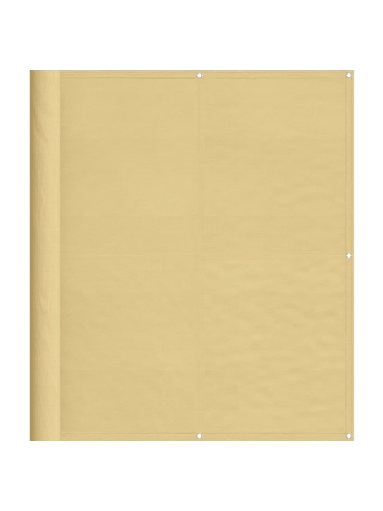 Balkonová zástěna písková 120 x 500 cm 100% polyester oxford