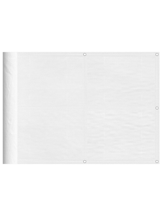 Balkonová zástěna bílá 75 x 700 cm 100% polyester oxford