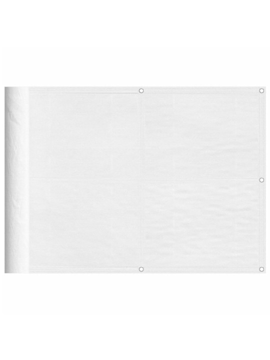 Balkonová zástěna bílá 75 x 800 cm 100% polyester oxford