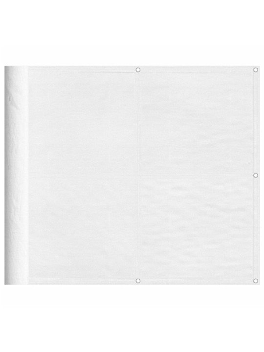 Balkonová zástěna bílá 90 x 1 000 cm 100% polyester oxford