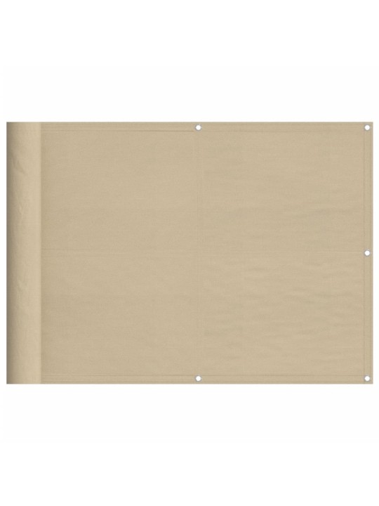 Balkonová zástěna béžová 75 x 700 cm 100% polyester oxford