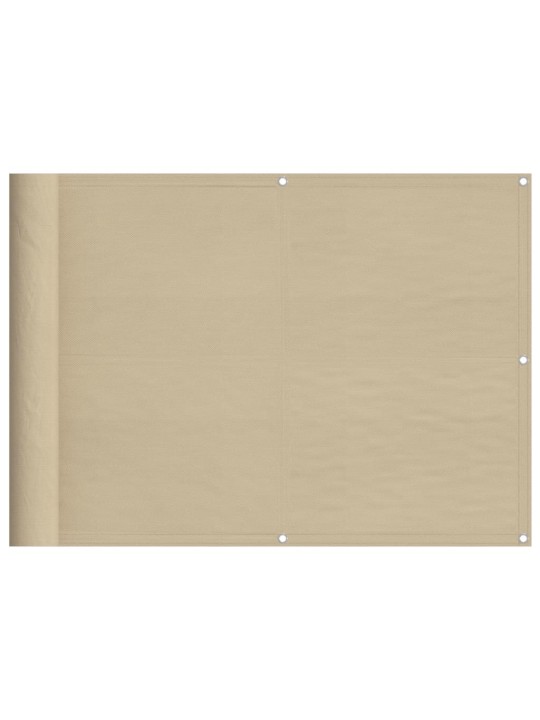 Balkonová zástěna béžová 75 x 800 cm 100% polyester oxford