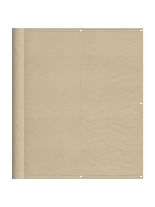 Balkonová zástěna béžová 120 x 800 cm 100% polyester oxford
