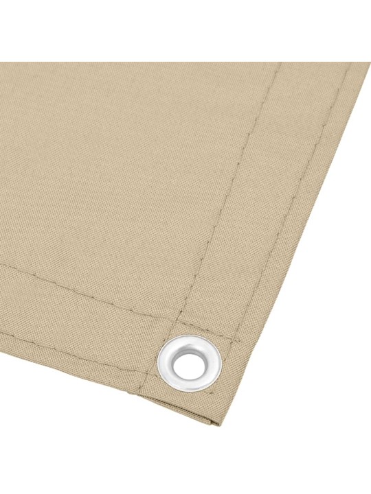 Balkonová zástěna béžová 120 x 1 000 cm 100% polyester oxford