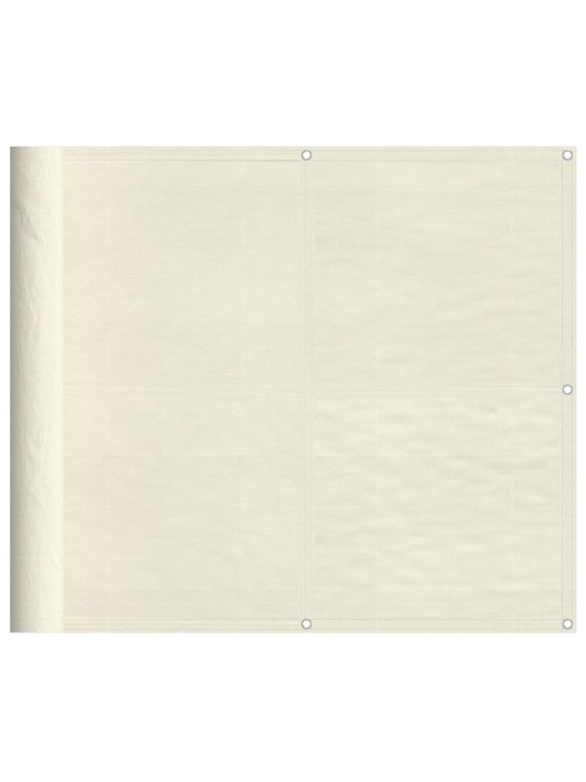 Balkonová zástěna krémová 90 x 1 000 cm 100% polyester oxford