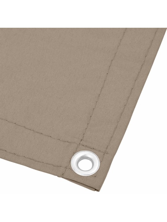 Balkonová zástěna taupe 75 x 1 000 cm 100% polyester oxford