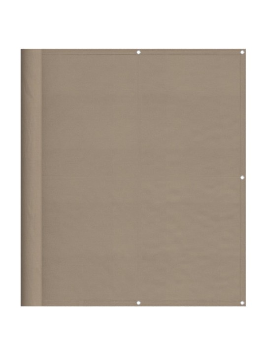 Balkonová zástěna taupe 120 x 800 cm 100% polyester oxford