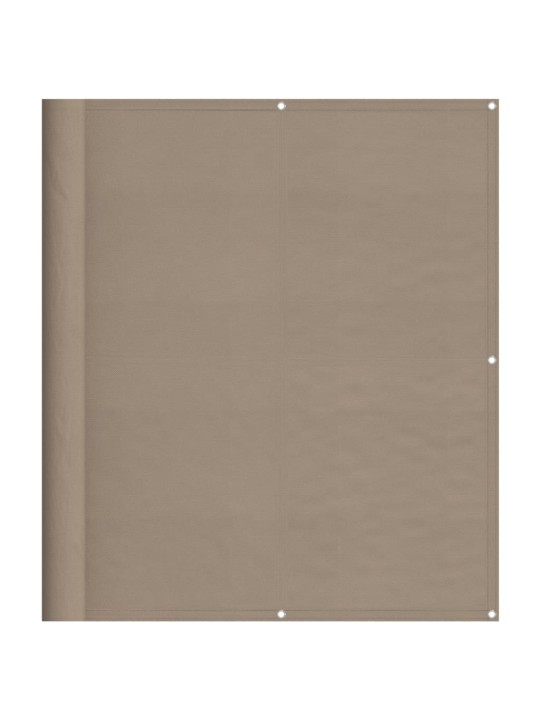Balkonová zástěna taupe 120 x 1 000 cm 100% polyester oxford
