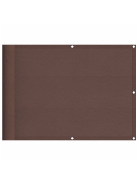 Balkonová zástěna hnědá 75 x 700 cm 100% polyester oxford