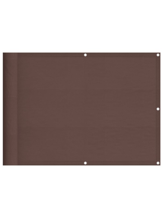 Balkonová zástěna hnědá 75 x 800 cm 100% polyester oxford