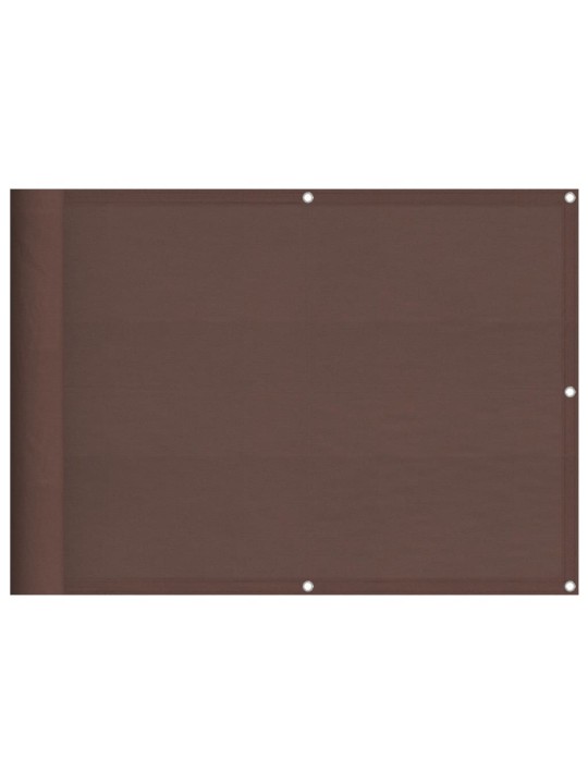 Balkonová zástěna hnědá 75 x 1 000 cm 100% polyester oxford