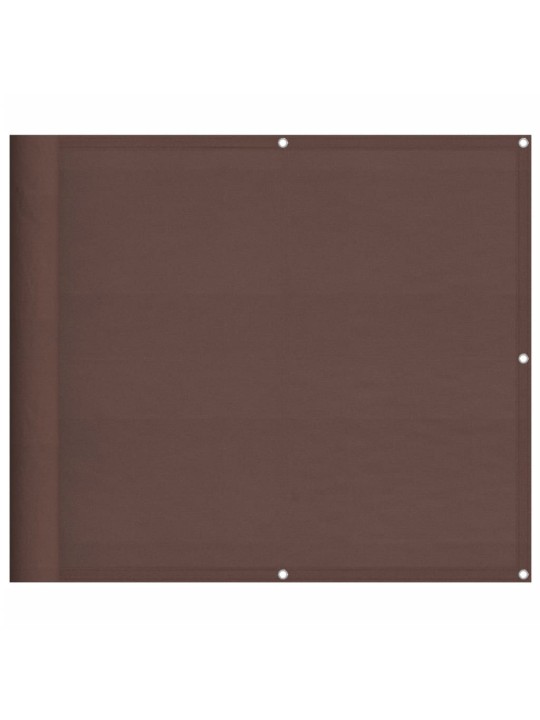 Balkonová zástěna hnědá 90 x 1 000 cm 100% polyester oxford
