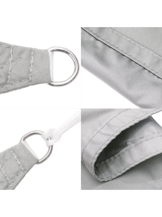 Stínicí plachta světle šedá 2 x 2 m 100% polyester oxford
