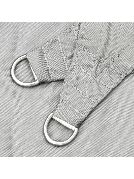 Stínicí plachta světle šedá 2,5 x 2,5 m 100% polyester oxford