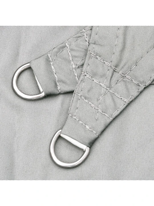 Stínicí plachta světle šedá 4 x 4 m 100% polyester oxford