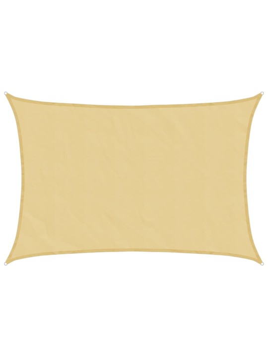 Stínicí plachta písková 4,5x3 m 100% polyester oxford