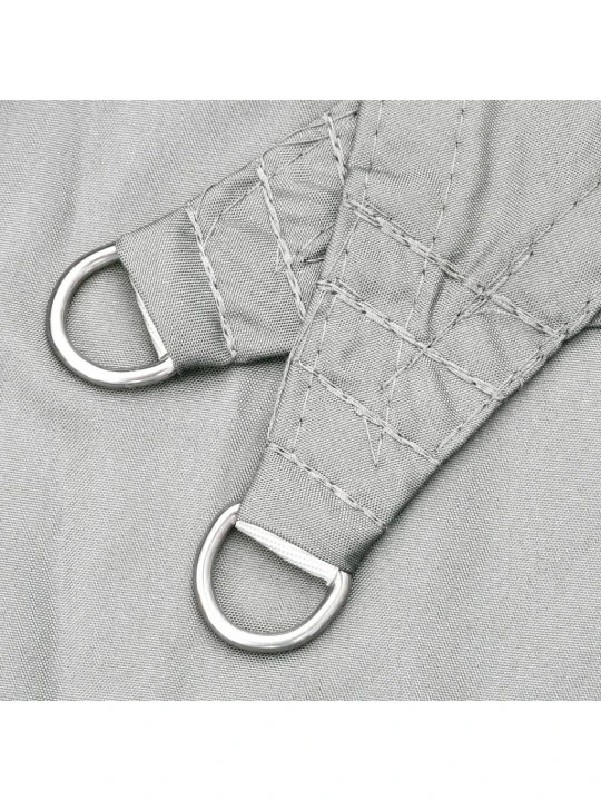 Stínicí plachta světle šedá 3 x 3 x 3 m 100% polyester oxford