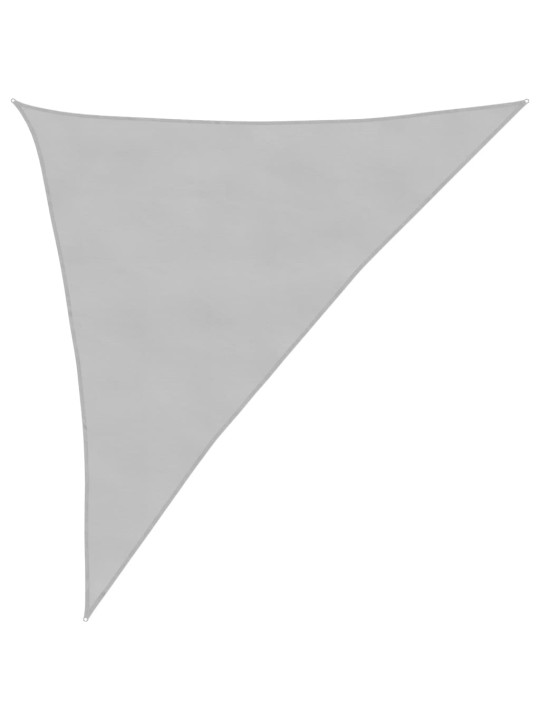Stínicí plachta světle šedá 3 x 4 x 5 m 100% polyester oxford